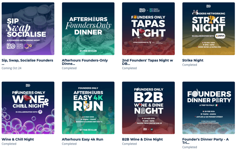 The 100 Club's Past Events for Modern and Casual Networking