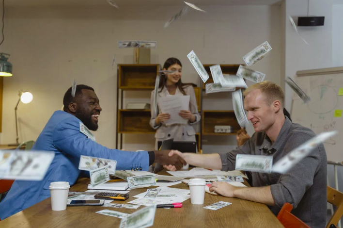 Successful client deal paid.